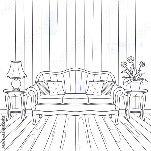 interior design scene with a chair