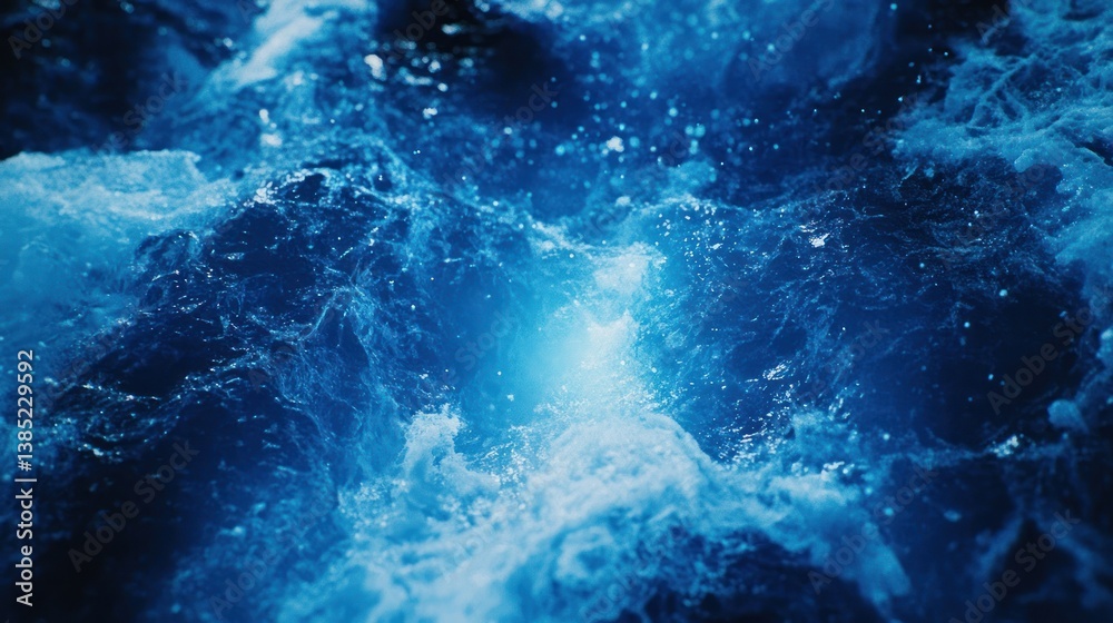 Fototapeta premium Deep Blue Ocean Waves