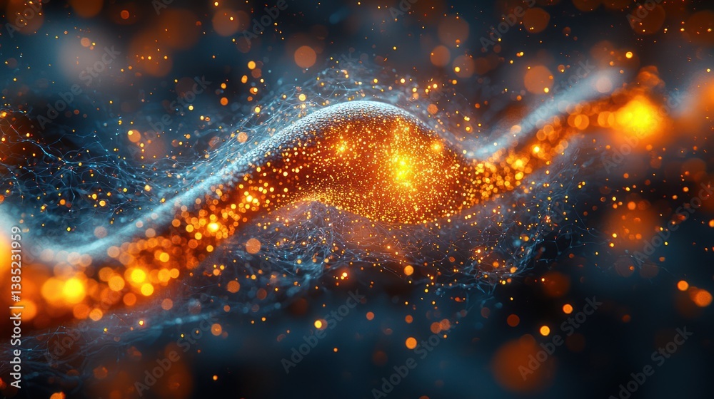 Glowing energy wave abstract background, ideal for tech or science Glowing energy wave abstract background, ideal for tech or science