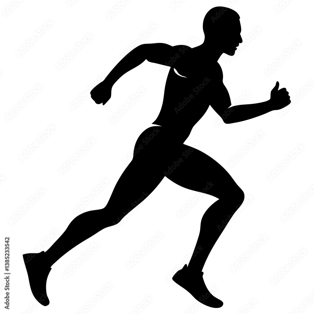 Runner Running Silhouette Runner Running Silhouette