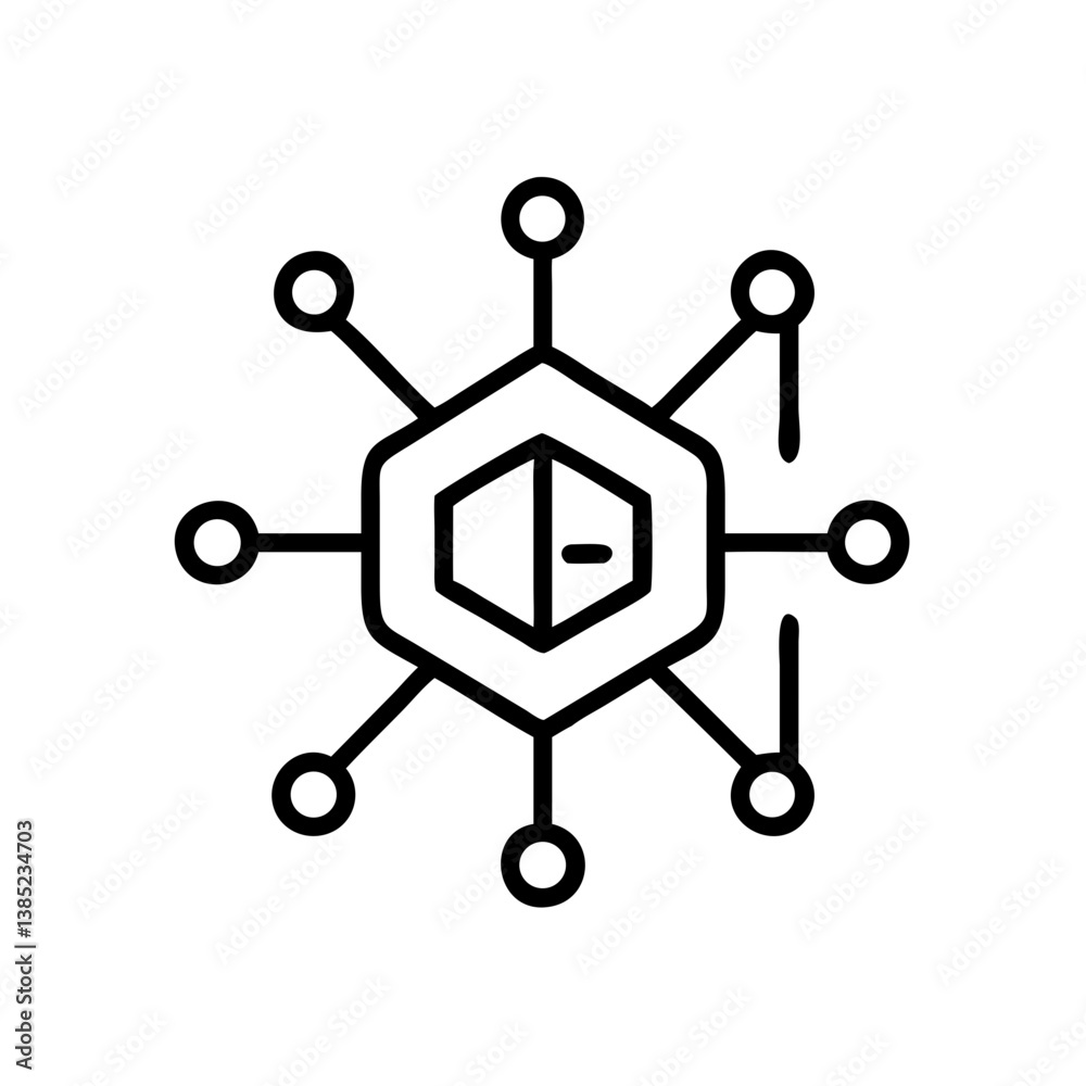 technology icon flat vector