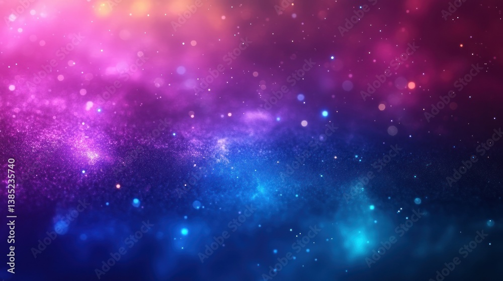 Cosmic Nebula: A Symphony of Pink and Blue Cosmic Nebula: A Symphony of Pink and Blue