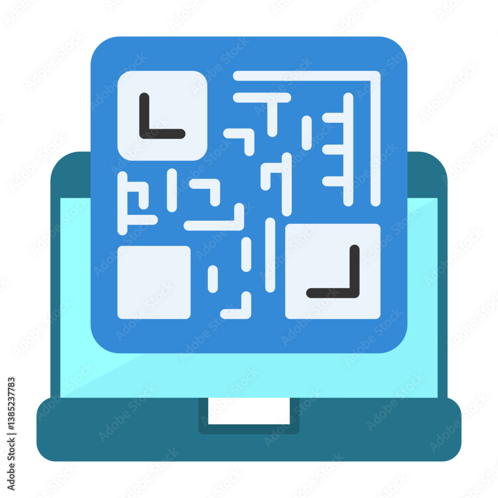 Qr code Flat Style Icon Qr code Flat Style Icon