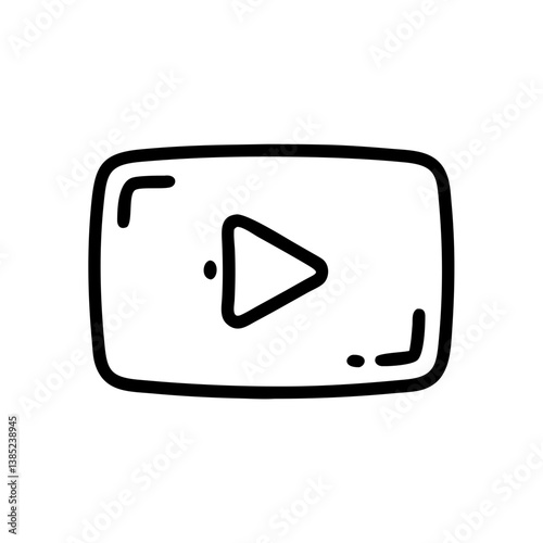 youtube icon flat vector