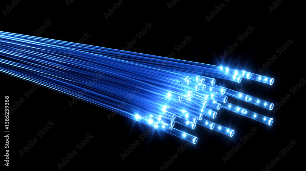 Obraz premium Abstract background with blue laser beams