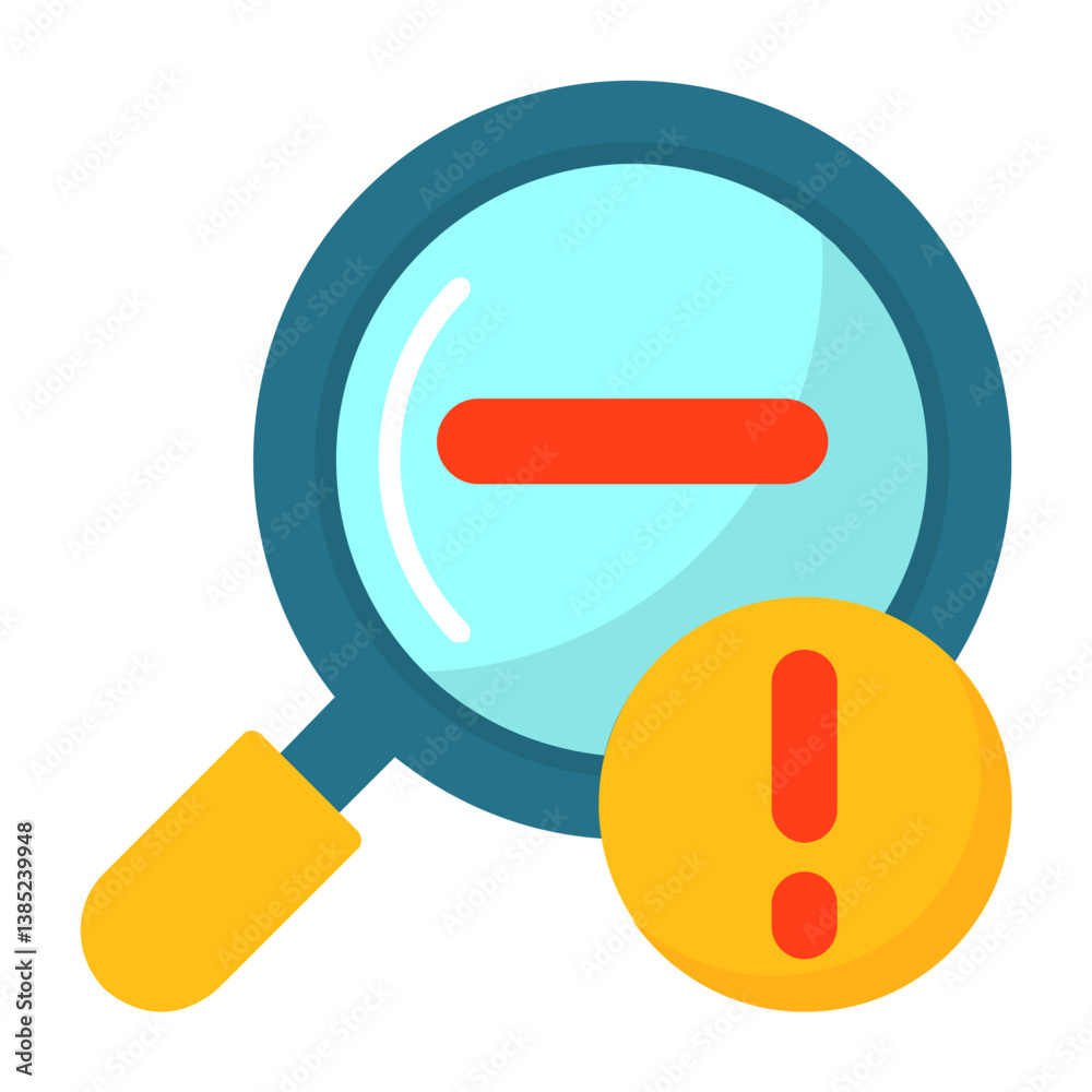 Zoom out Flat Style Icon Zoom out Flat Style Icon