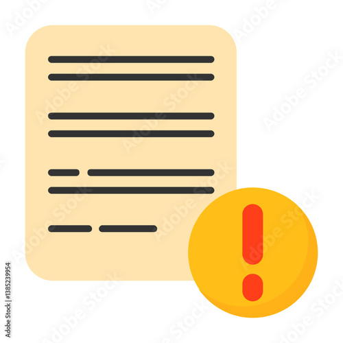 Writing Flat Style Icon