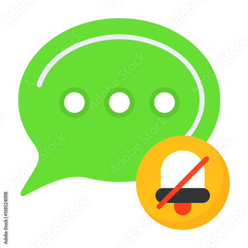 Silent mode Flat Style Icon