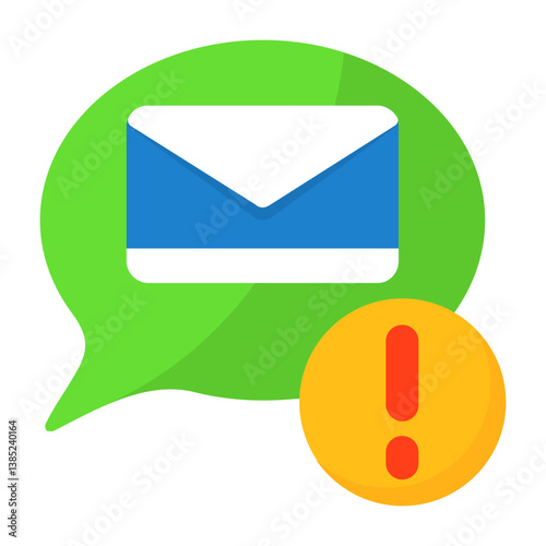 New email Flat Style Icon