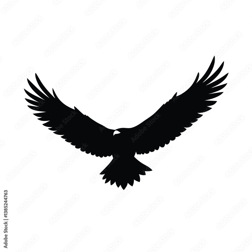 Naklejka premium eagle on white background