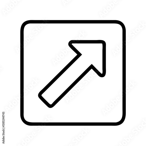 External link icon open new window vector illustration for website and application interface design use 