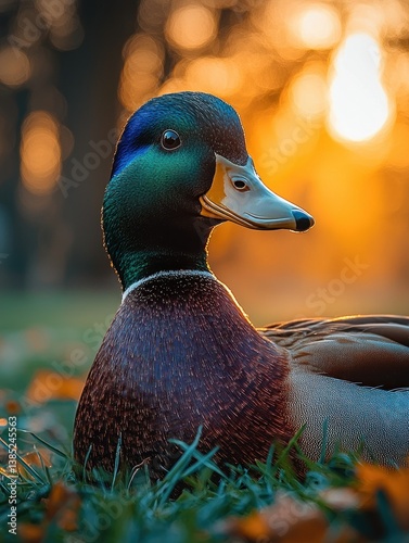 Majestic Mallard at Golden Hour