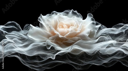 Ethereal Rose: A Study in Light and Texture