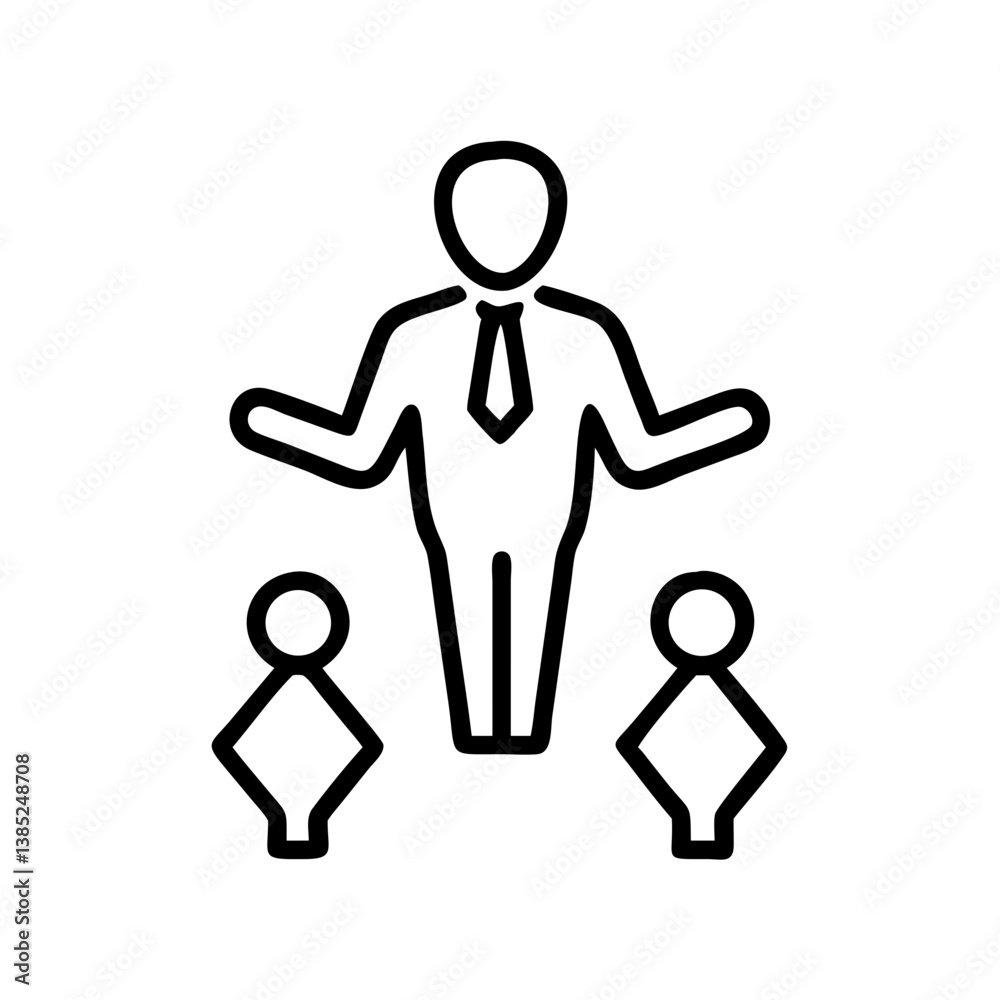 role-model flat vector