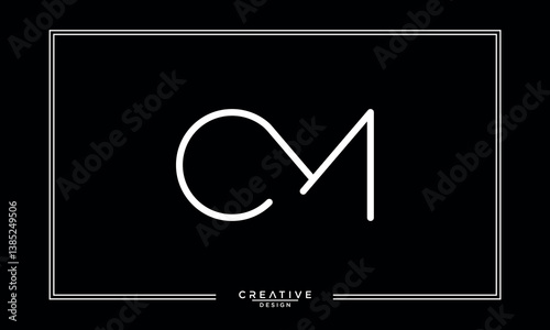 CM, MC, C, M, Abstract Letters Logo Monogram