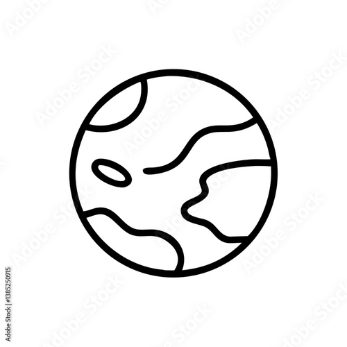 planet flat vector