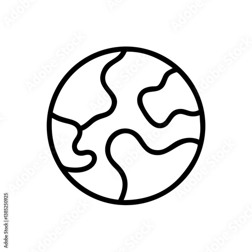 planet flat vector