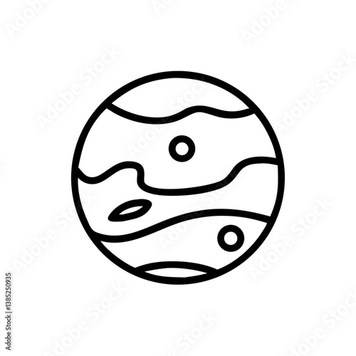 planet flat vector