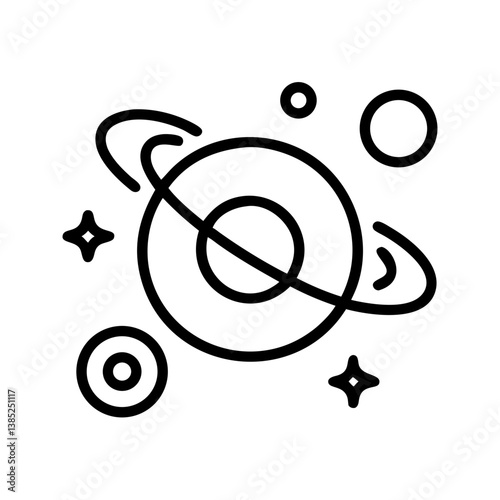 solar-system flat vector