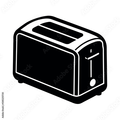 Bold Toaster Black Vector File

