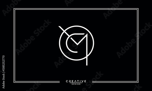 CM, MC, C, M, Abstract Letters Logo Monogram