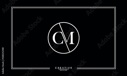 CM, MC, C, M, Abstract Letters Logo Monogram