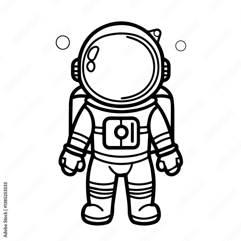 Exploration of outer space through a minimalist black vector astronaut design showcasing the essence of space exploration and adventure Exploration of outer space through a minimalist black vector astronaut design showcasing the essence of space exploration and adventure
