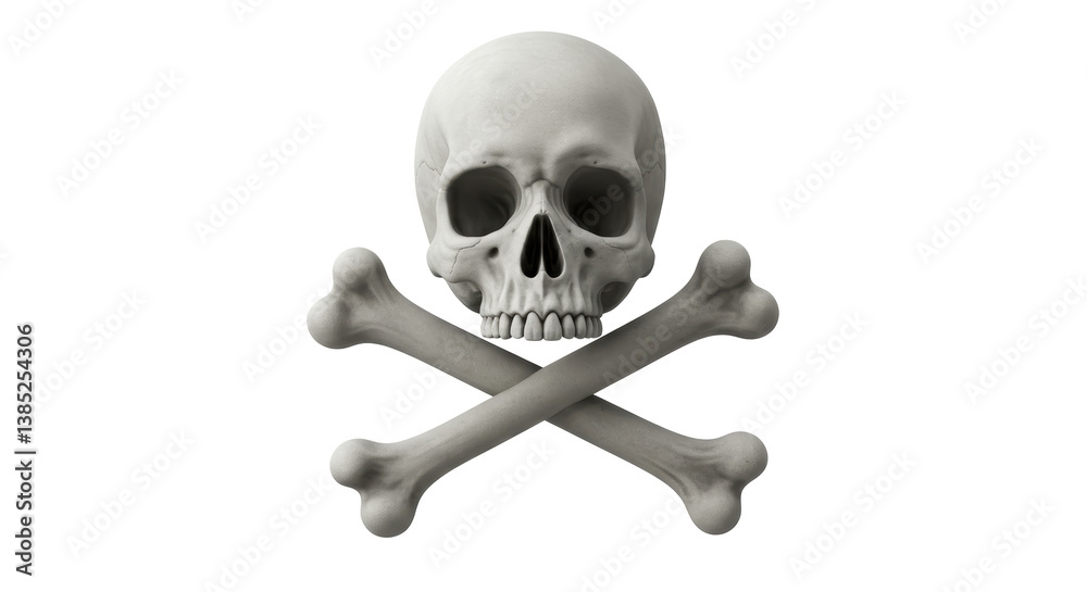 Fototapeta premium Isolated Skull and Crossbones Icon