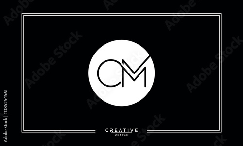 CM, MC, C, M, Abstract Letters Logo Monogram