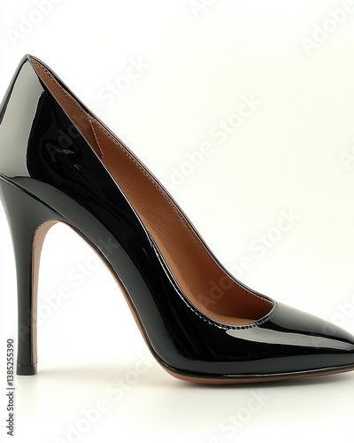 Elegant Black Patent Leather High Heels