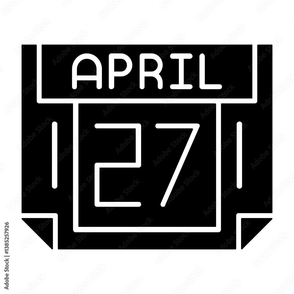 27 April Solid Style Icon 27 April Solid Style Icon