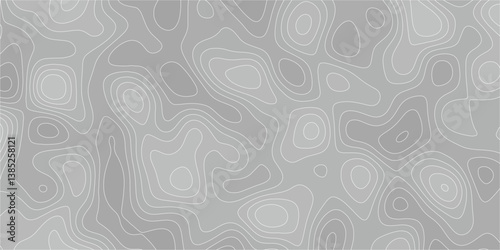 Continuous mapping lines in abstract contour design with elevation influence

