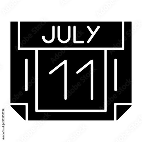 11 July Solid Style Icon