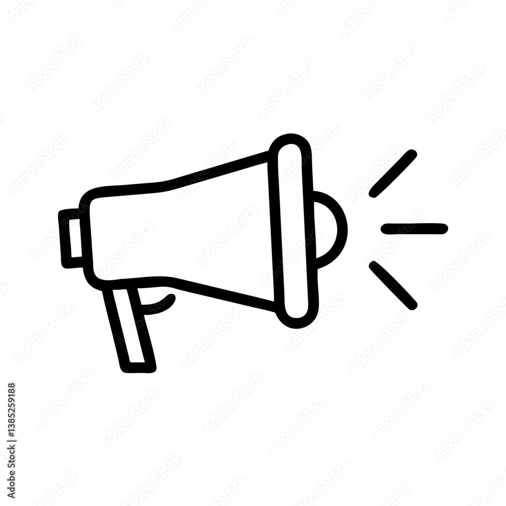 megaphone- flat vector megaphone- flat vector