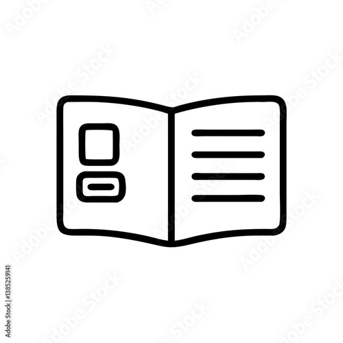 magazine flat vector