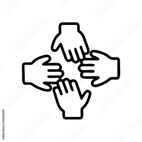teamwork flat vector
