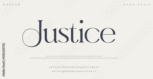 Justic Elegant awesome alphabet letters font and number. unique serif font. Classic Lettering Minimal Fashion Designs. Typography fonts regular uppercase and lowercase. vector illustration