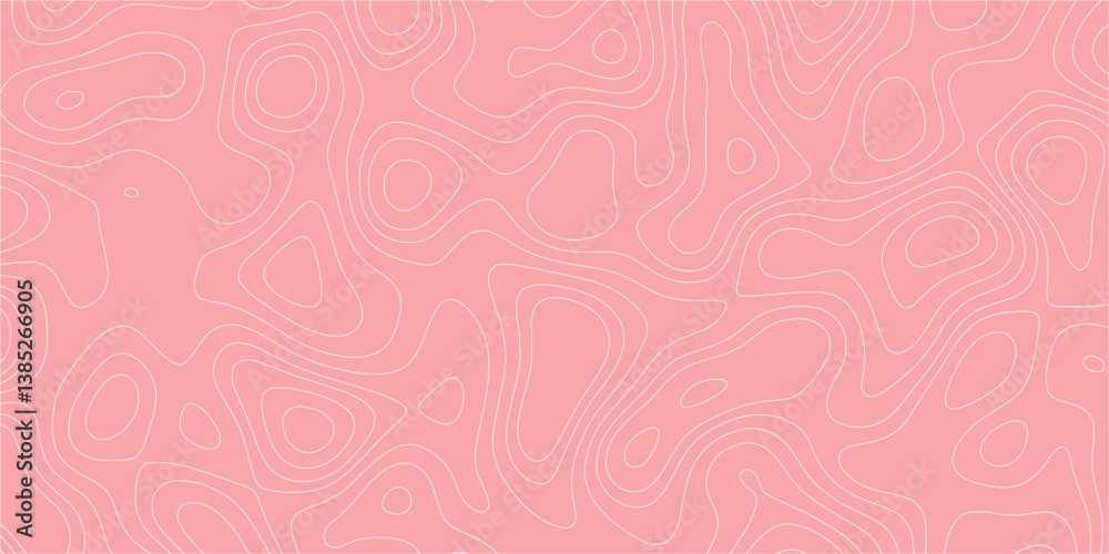 Fototapeta premium Creative topographic contour background with natural curves and seamless design