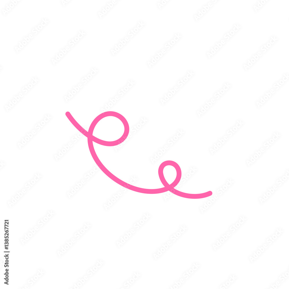 Fototapeta premium Random Scribbble Line