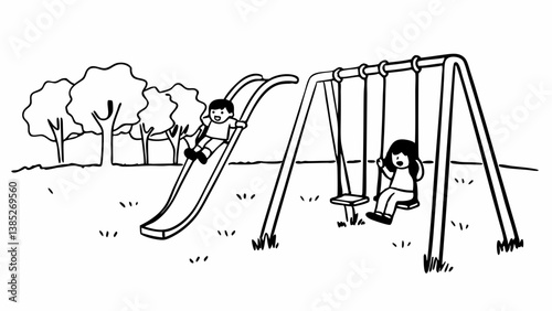 playground elements swings slide created with generative ai