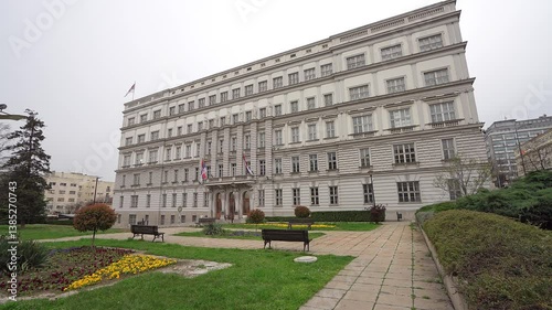 The ministry of finance building in Belgrade, Serbia