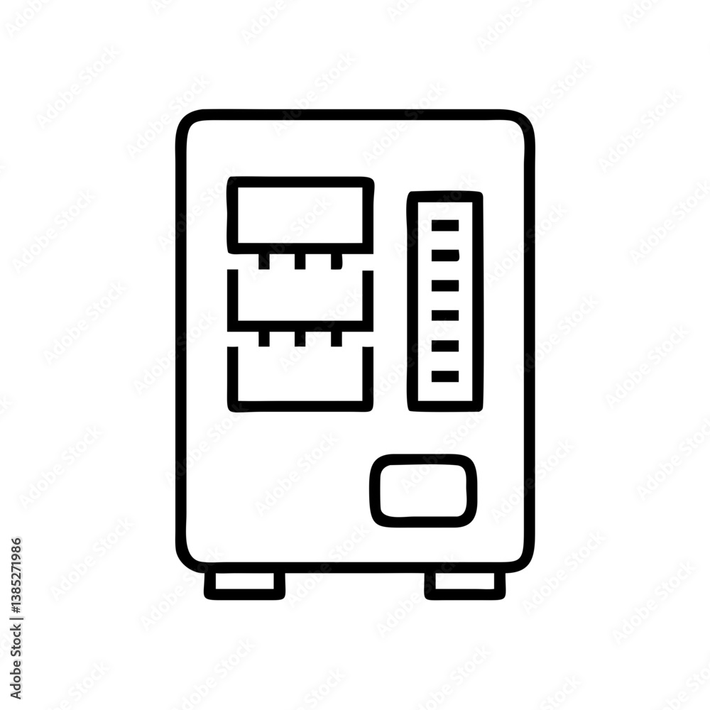 Fototapeta premium vending-machine flat vector