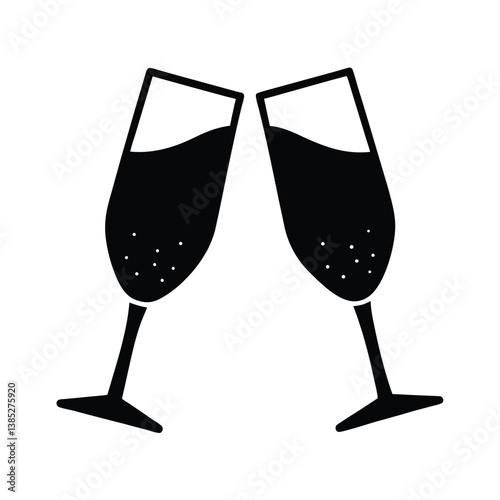 two glasses of champagne