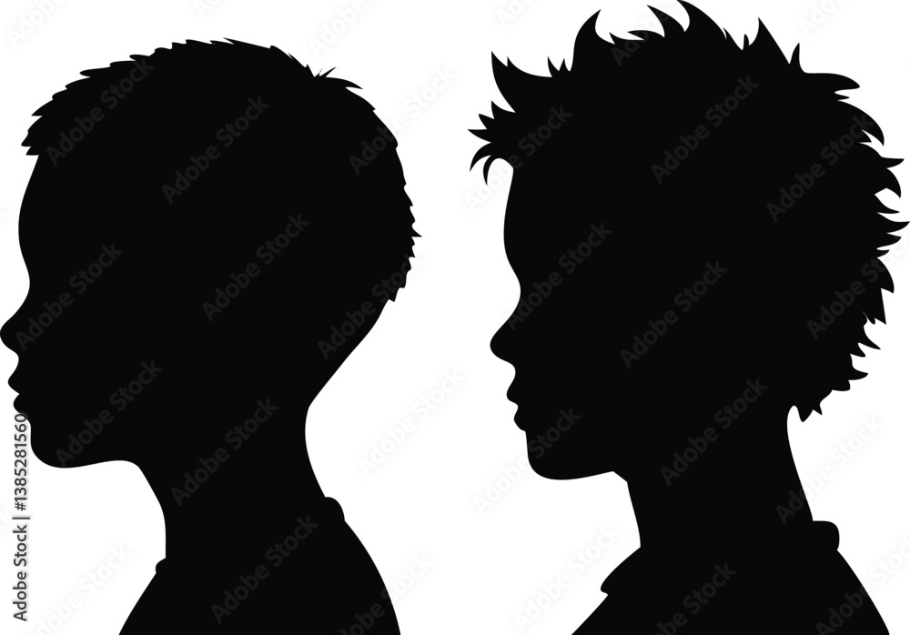 silhouette of a man and woman