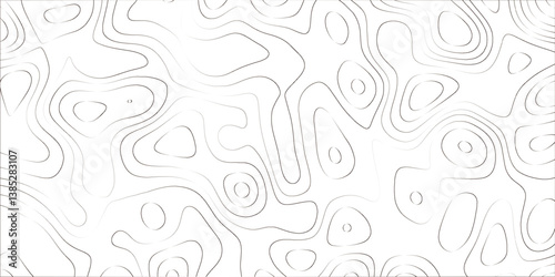Elegant line art design inspired by terrain maps and topographic abstraction

