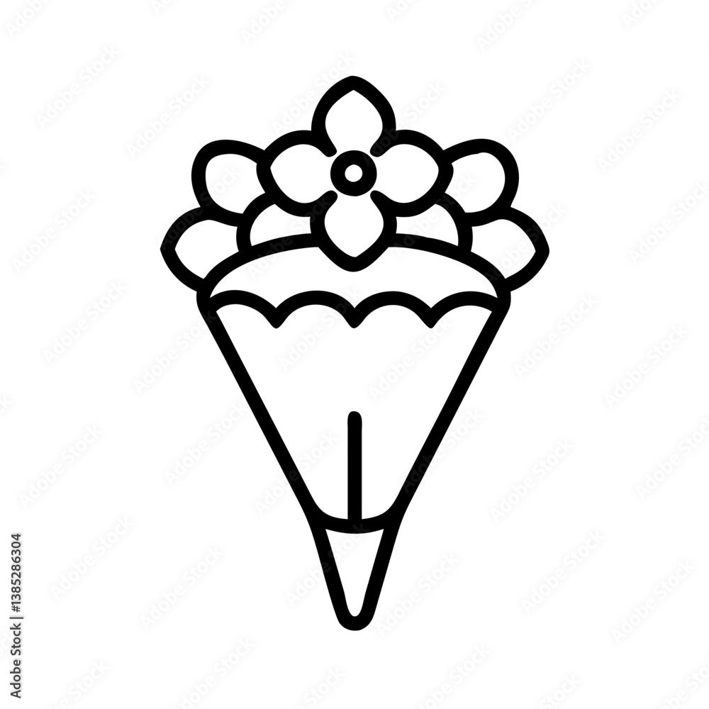flower-bouquet flat vector flower-bouquet flat vector