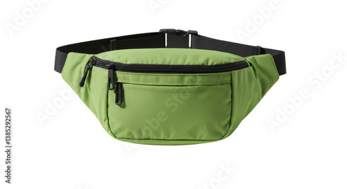Isolated Green Fanny Pack Casual Style