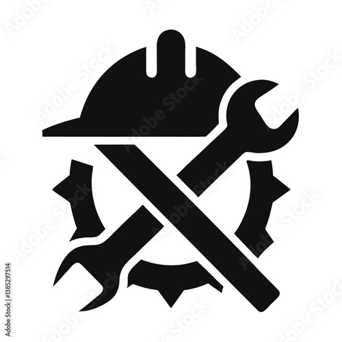 Construction, Repair, and Maintenance Services Tools and Gear Icon