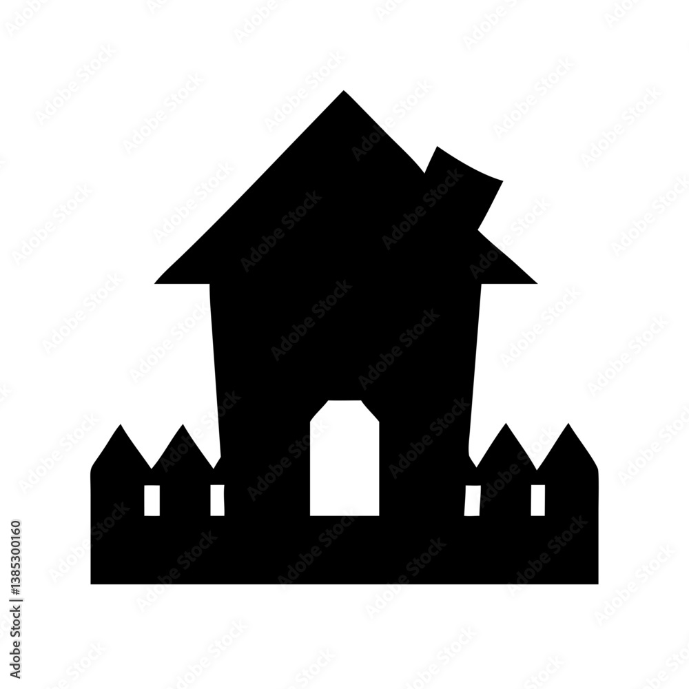 scary frame border silhouette isolated Vector SVG scary frame border silhouette isolated Vector SVG