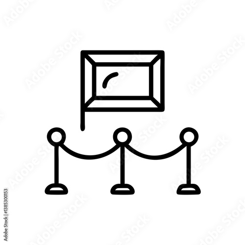 exhibition flat vector